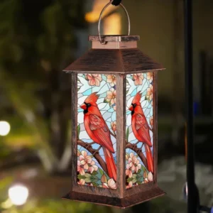 sm251383 pp stained glass cardinal solar lantern (1)