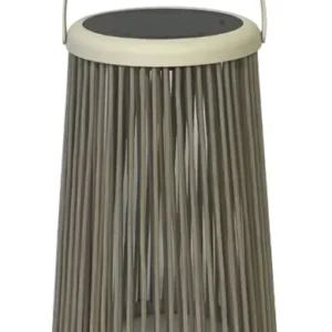 sm251385 iron+polyester+pp vertical slat solar lantern light