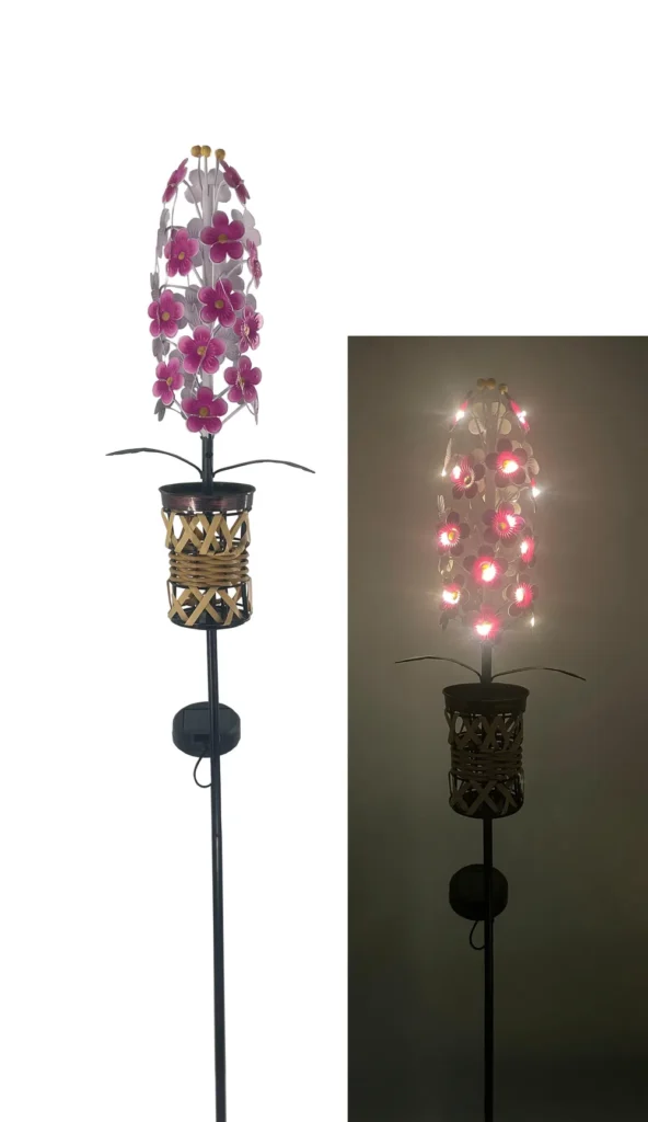 sm25867b iron + pp violet metal solar stake light (2)