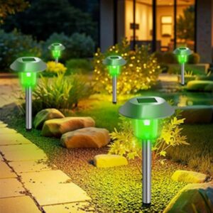 sm25890 stainless steel rgb solar pathway lights