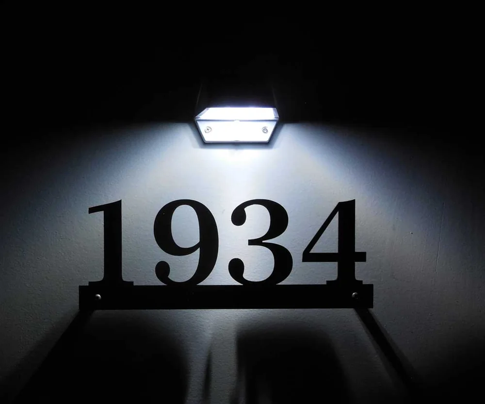 House Number Solar Lights