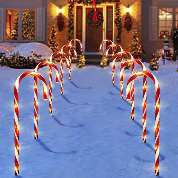 Candy Cane Solar Lights