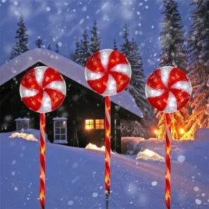bulk candy cane solar lights