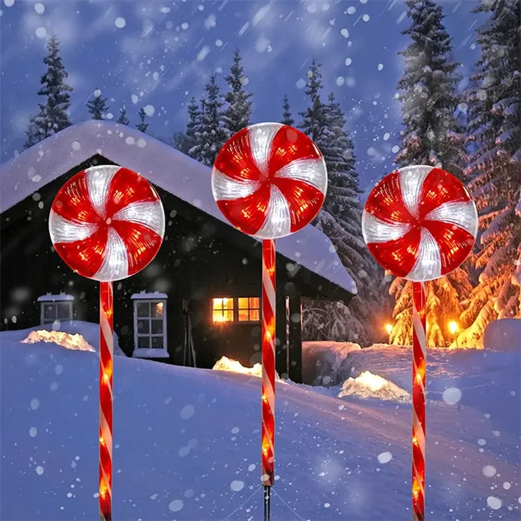 Candy Cane Solar Lights