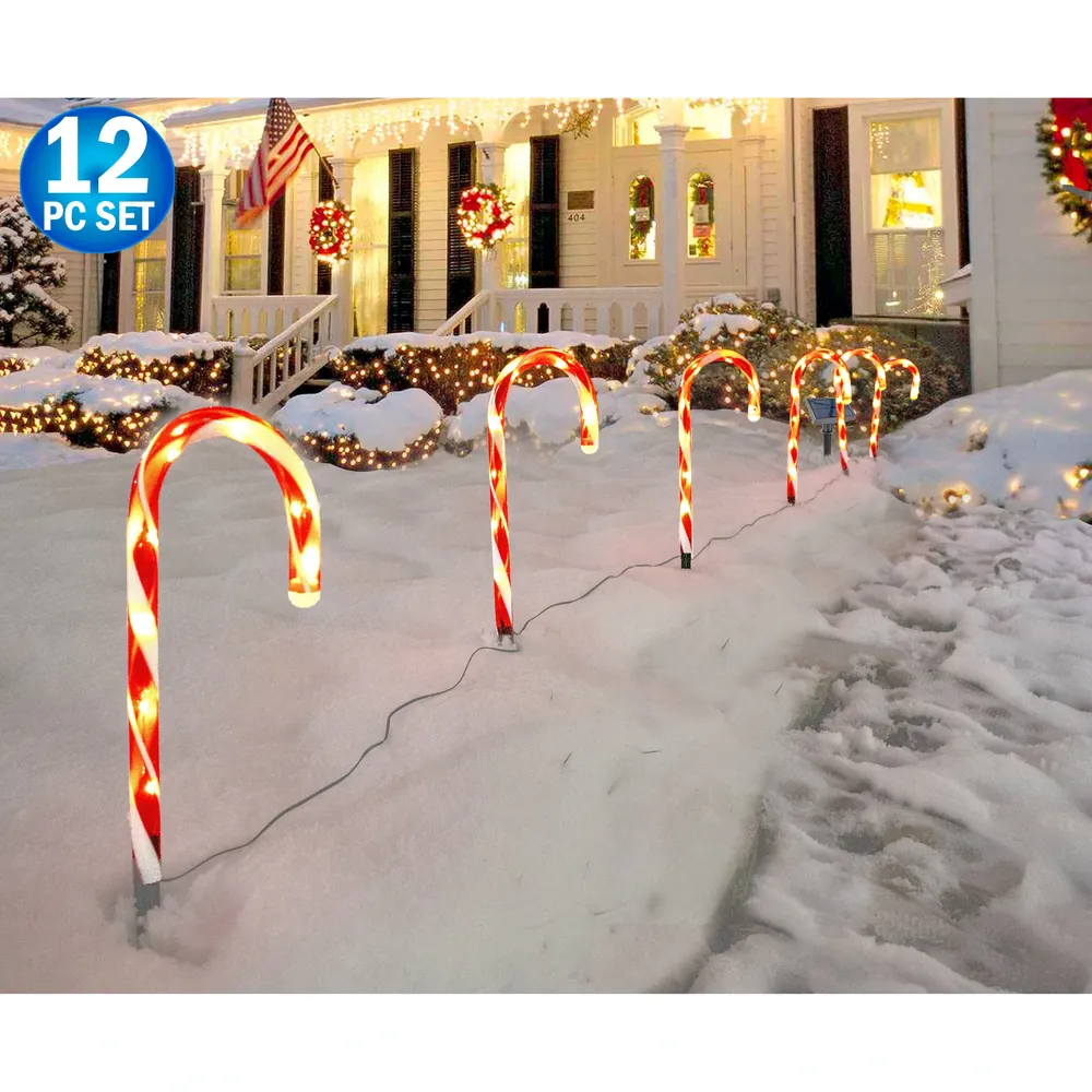 Candy Cane Solar Lights
