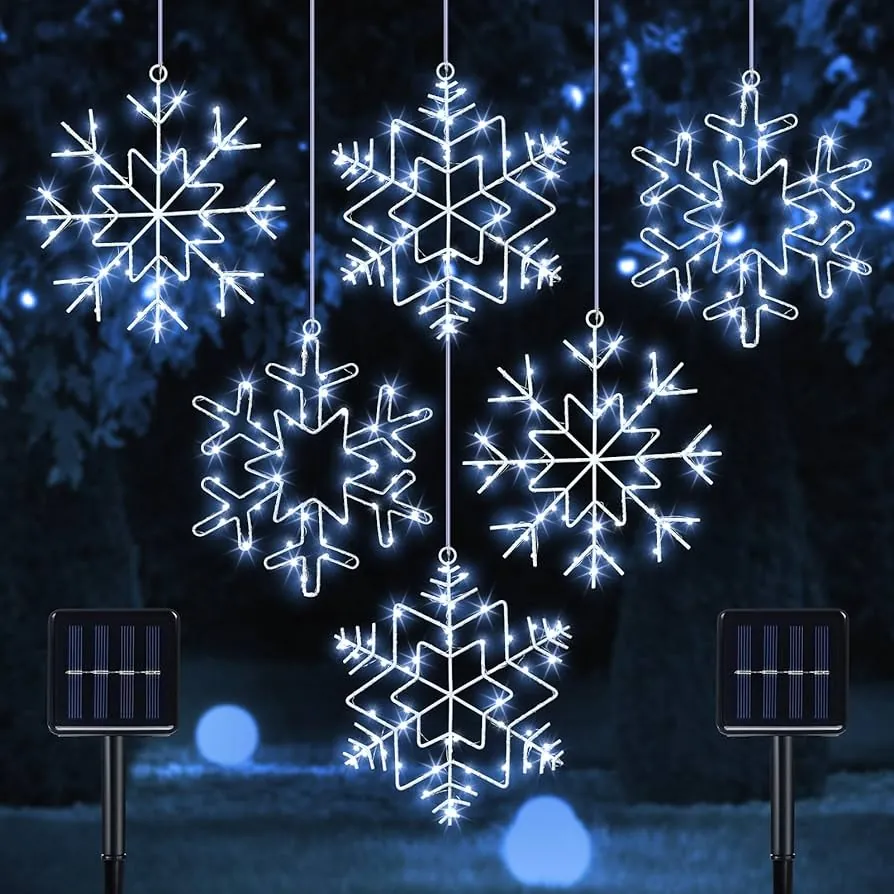 Snowflake Solar Lights