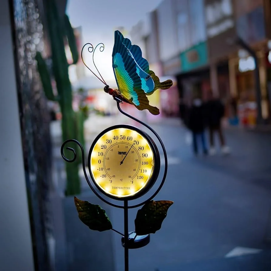 Thermometer Solar Lights