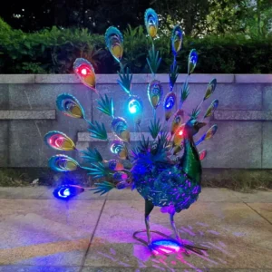bulk peacock solar lights