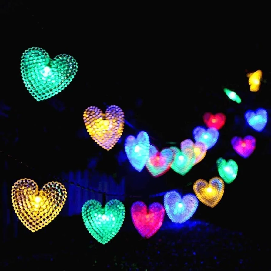 Heart Shape Solar Lights