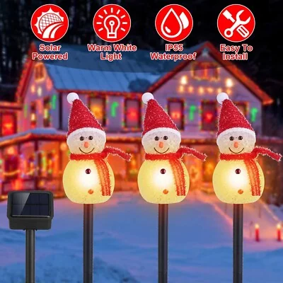 Snowman Solar Lights