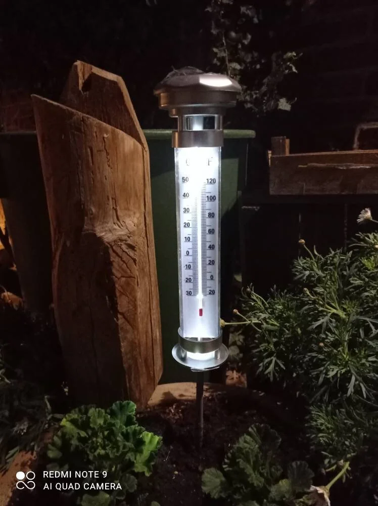 Thermometer Solar Lights