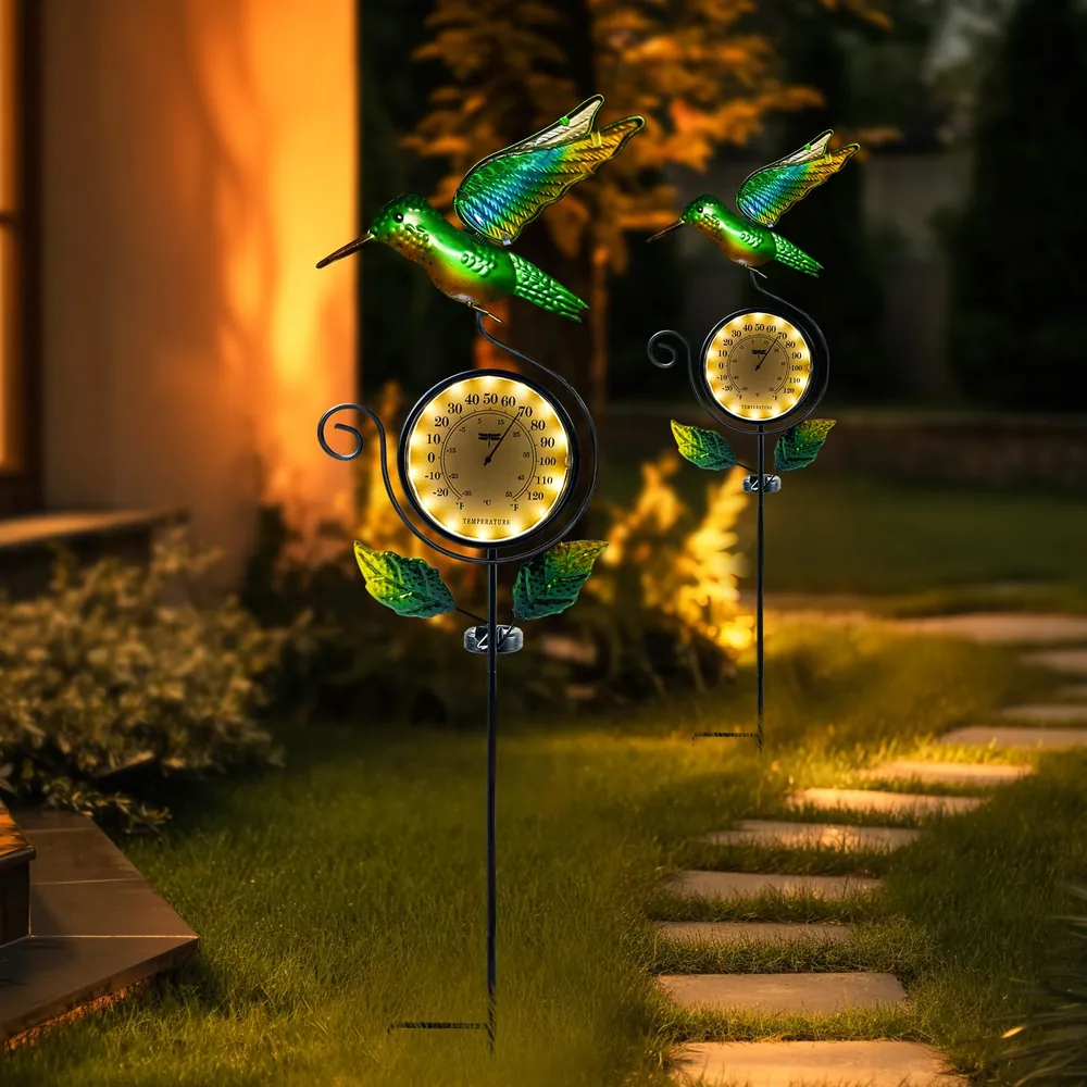 Thermometer Solar Lights