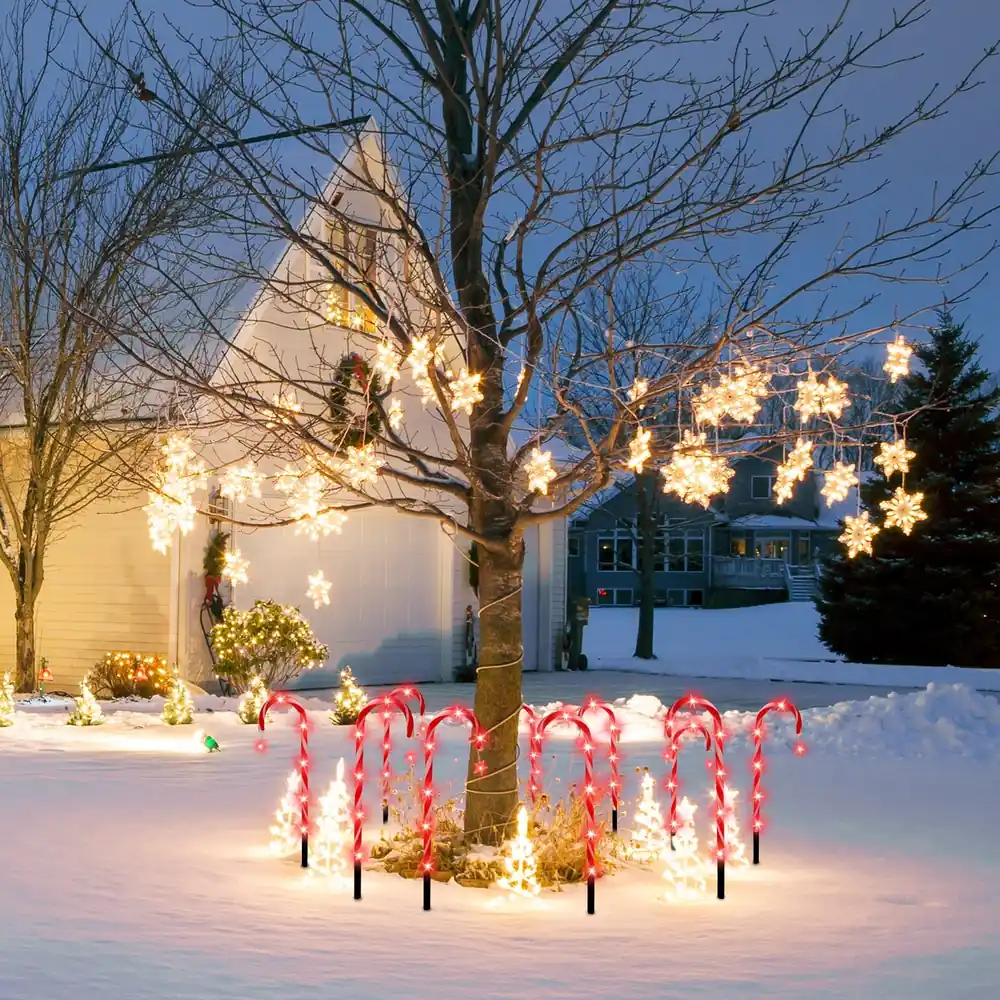 Candy Cane Solar Lights