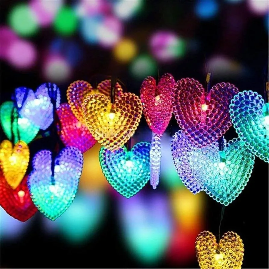 Heart Shape Solar Lights