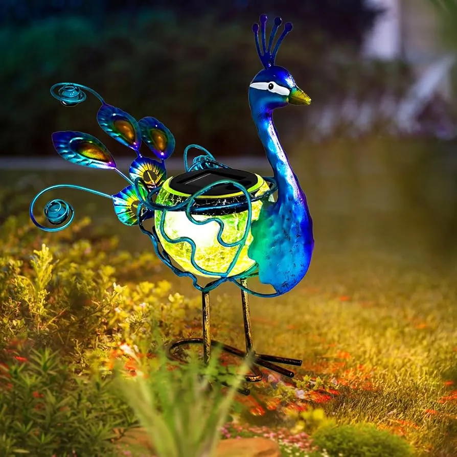 Peacock Solar Lights