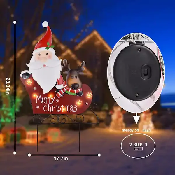 Santa Claus Solar Lights