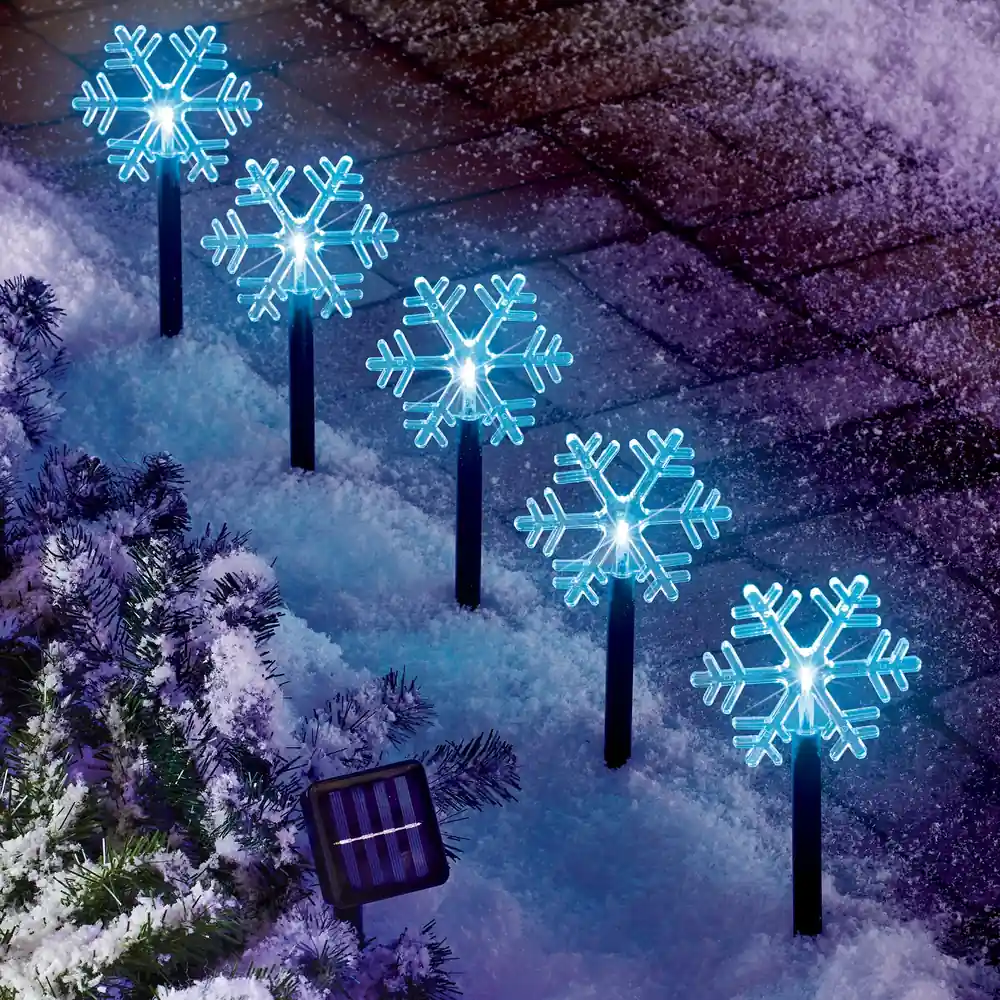 Snowflake Solar Lights