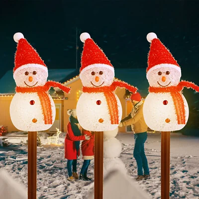 Snowman Solar Lights
