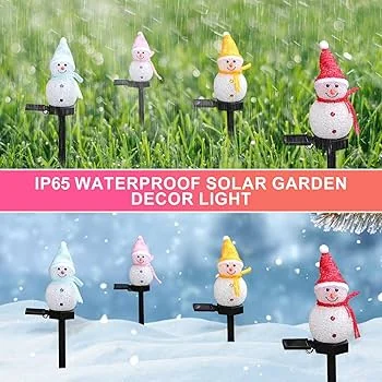 Snowman Solar Lights