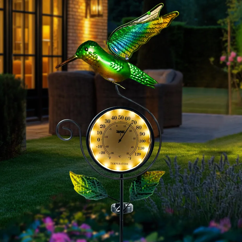 Thermometer Solar Lights