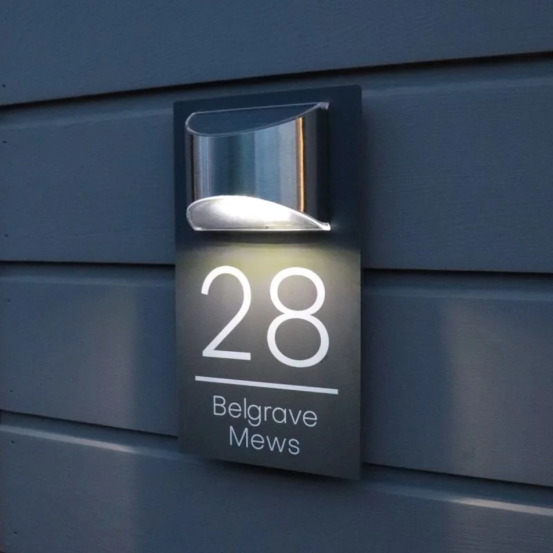 House Number Solar Lights