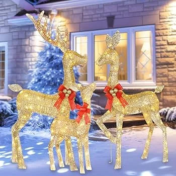 Reindeer Solar Lights