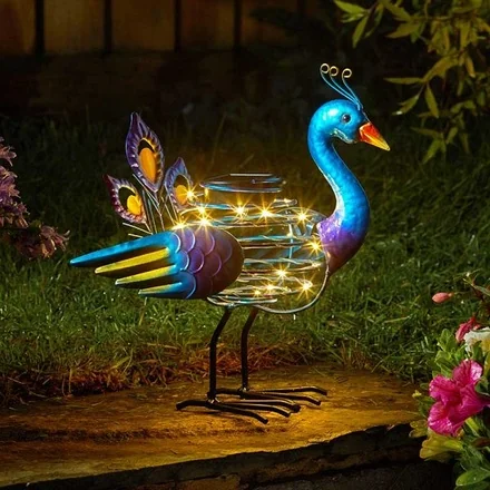 Peacock Solar Lights