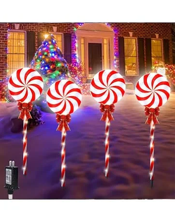 Candy Cane Solar Lights