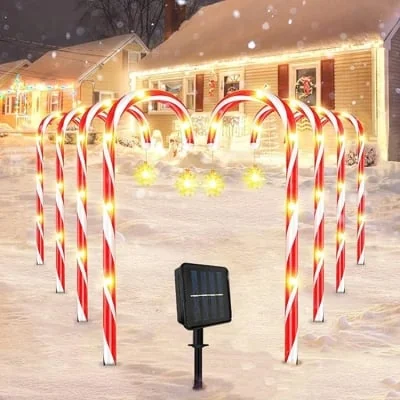 Candy Cane Solar Lights