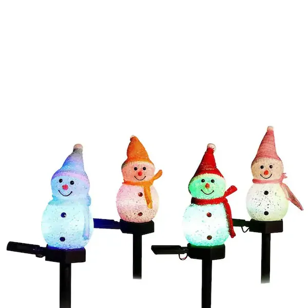 Snowman Solar Lights