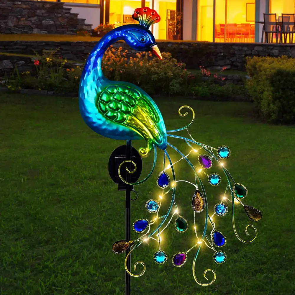 Peacock Solar Lights