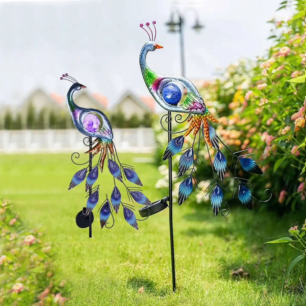 Peacock Solar Lights