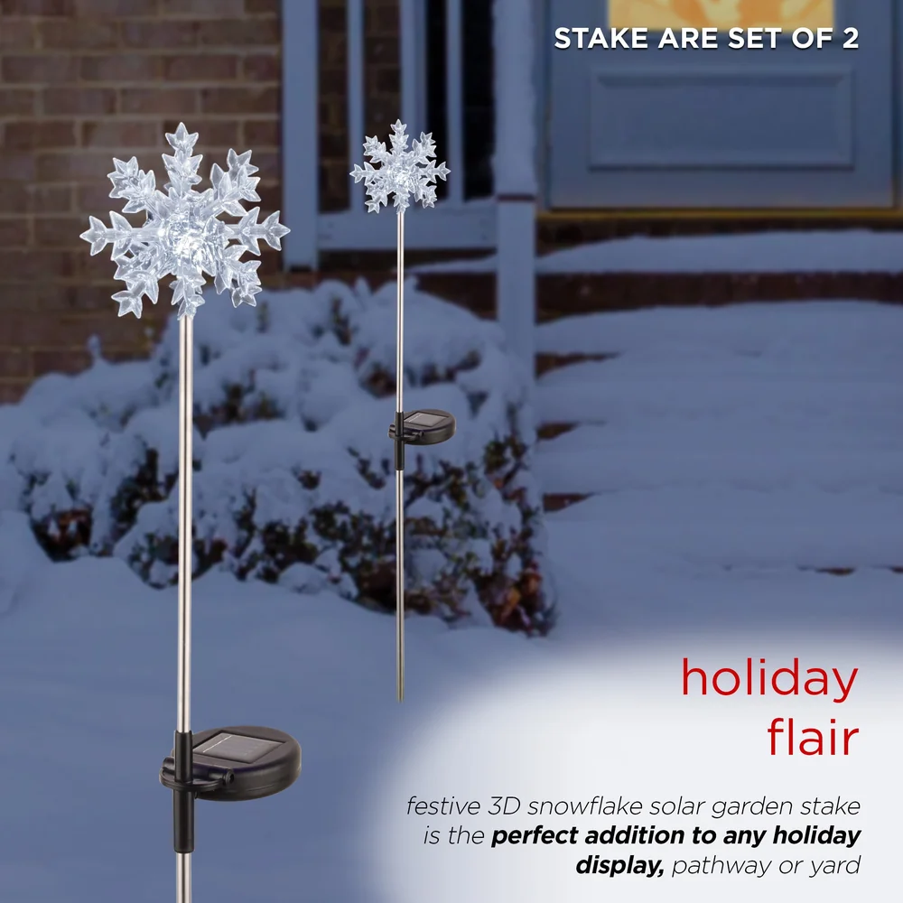 Snowflake Solar Lights