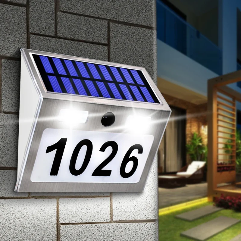 House Number Solar Lights