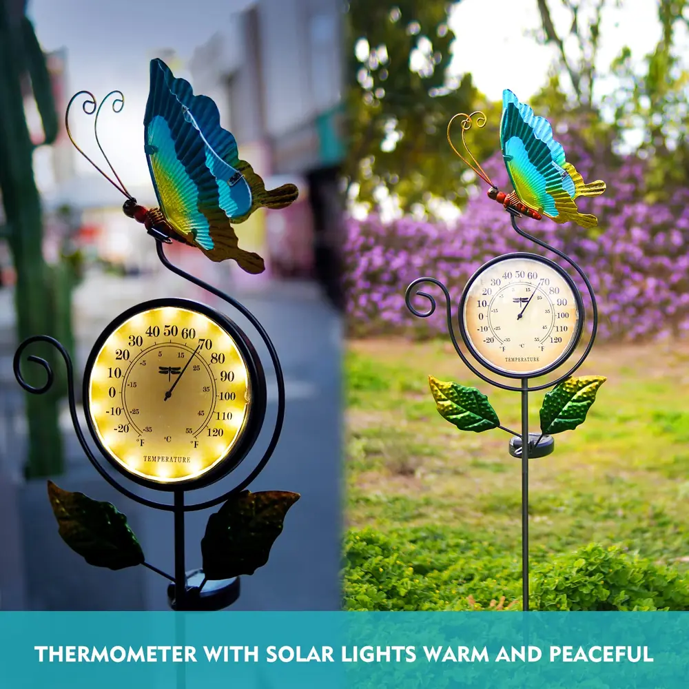 Thermometer Solar Lights