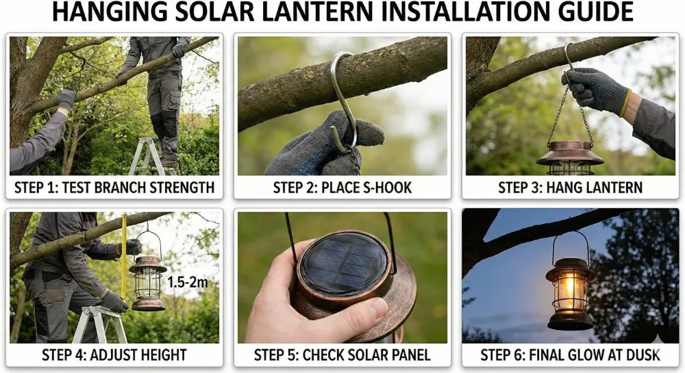 hanging installation steps