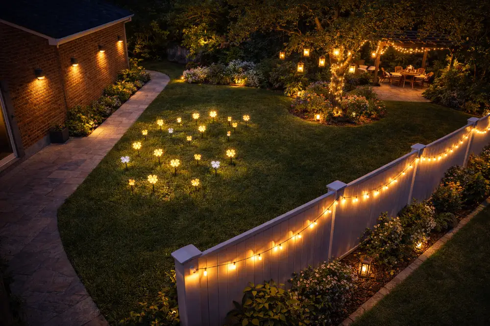 large garden comprehensive setup