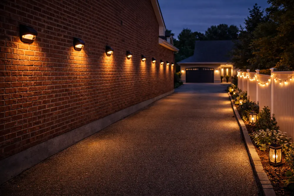 wall fence mounted setup