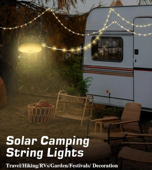 1 fairy camping solar string lights