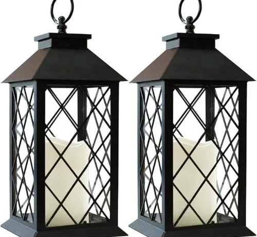 1 vintage candle hanging lantern