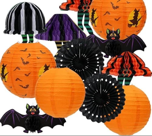 11 halloween hanging paper lanterns