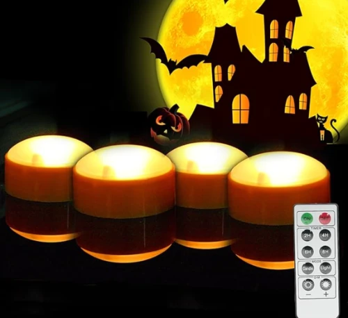 13 led pumpkin lights with remote and timer