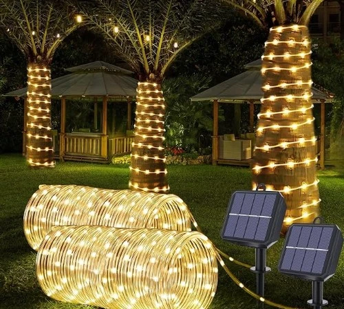 2 tube solar rope lights for camping
