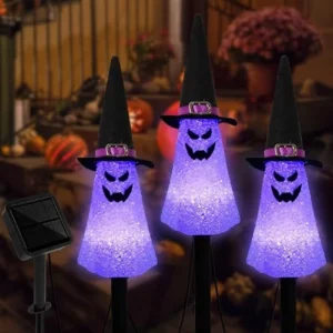 3 ghost solar pathway lights