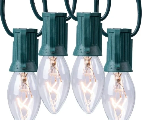 5. vintage c9 incandescent christmas lights