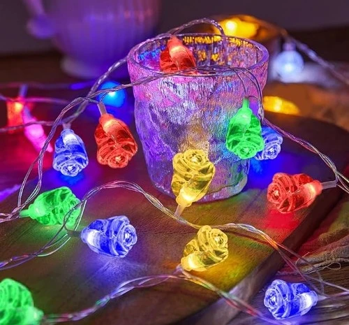 5.rose bud fairy lights (multicolor)