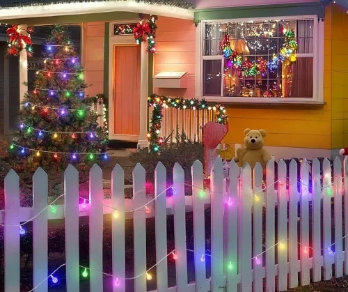 7. 56ft 100led solar string lights