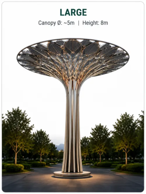 large solar tree light
