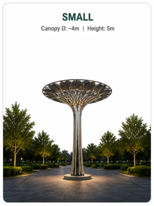 small solar tree light