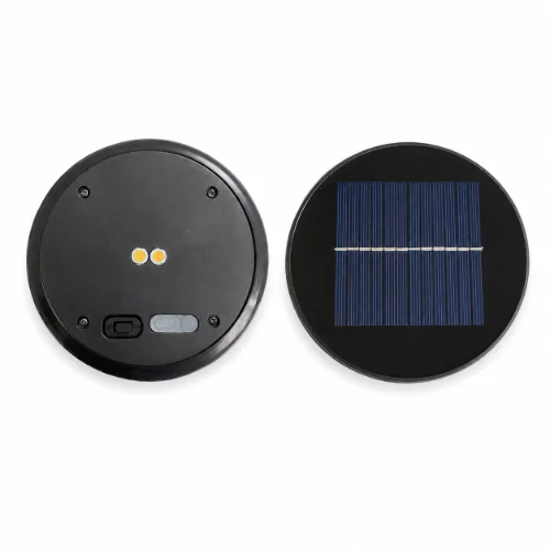 GL-03 — Slim 126 × 126 mm Solar Module with Warm White and Golden Light